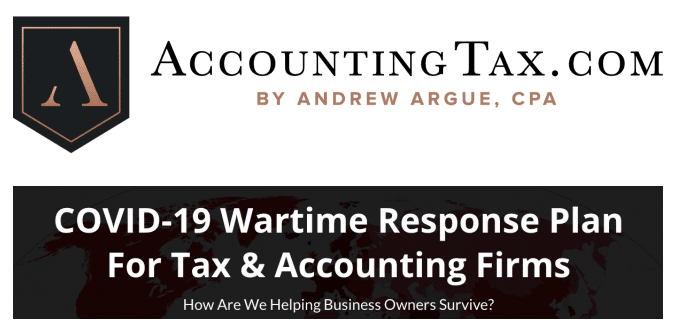 Andrew Argue – AccountingTax Programs + COVID 19 Consulting